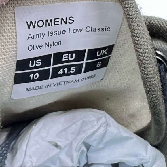 NEW SeaVees Womens Size 10 Army Issue Low Cut Classic Olive Green Sneakers Shoes - Picture 13 of 13